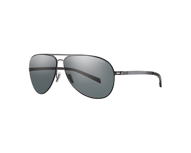 Smith Ridgeway Matte Black Polar Gold Gradient Mirror 221881 003 QD ICE Sunglasses IceOptic