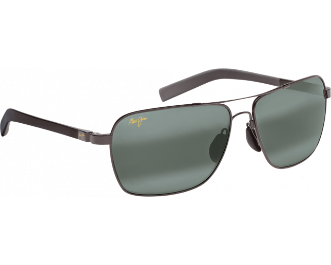 Maui Jim Freight Trains Noir Brillant Branches Noir Mat Gris