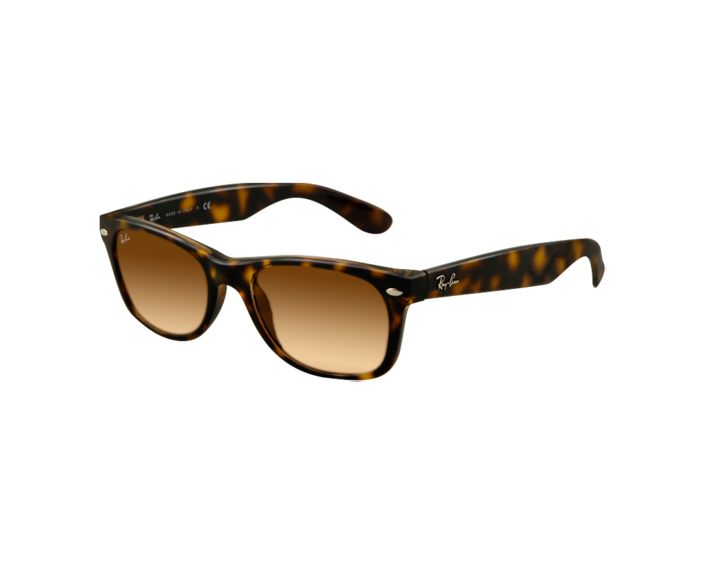 Ray Ban New Wayfarer Light Havana Crystal Brown Gradient Rb2132 710 51 Sunglasses Iceoptic