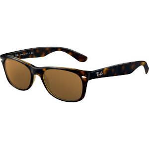 Ray Ban New Wayfarer Tortoise Crystal Brown Polarized Rb2132 902 57 Sunglasses Iceoptic