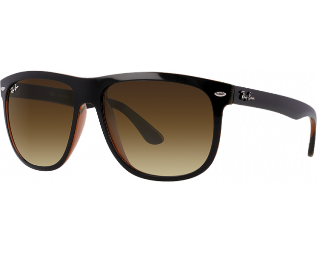 Ray Ban Hightstreet Top Black On Brown Brown Gradient Dark Brown RB4147 6095 85 Lunettes de soleil IceOptic
