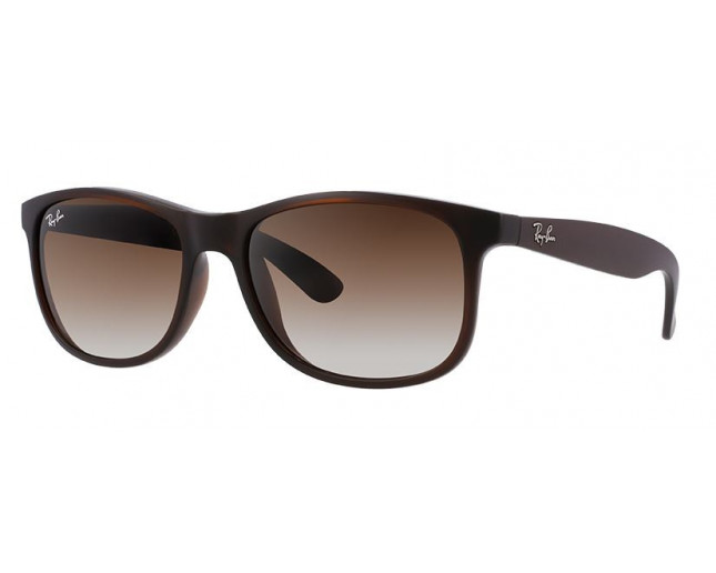 Ray-Ban Andy Matte Brown Brown Gradient 
