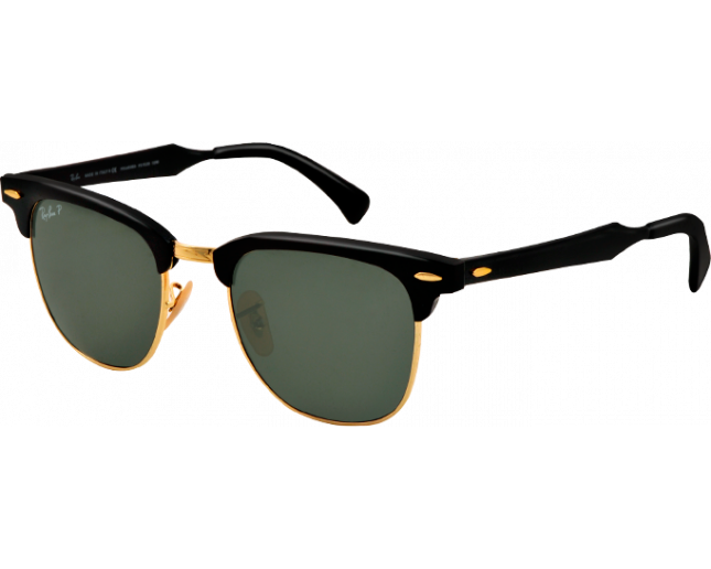 Ray Ban Clubmaster Aluminium Black Arista Polar Green Rb3507 136 N5 Sunglasses Iceoptic