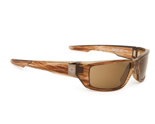 Spy Dirty Mo Brown Stripe Tortoise With Signature Bronze Polar 670937316074 Sunglasses IceOptic
