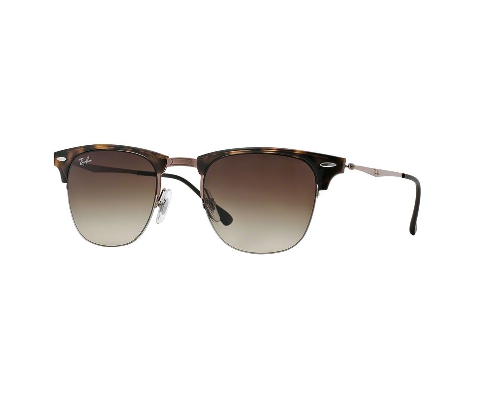 Ray Ban Clubmaster Light Ray Havana Gradient Brown Rb8056 155 13 Ice Sunglasses Iceoptic