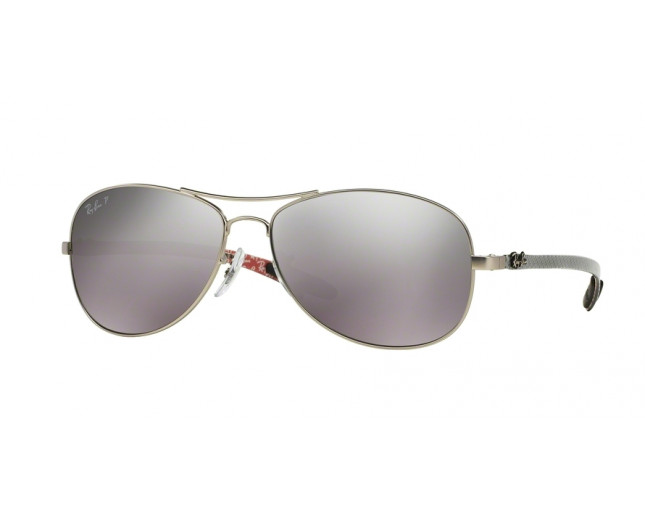 ray ban rb8301 tech sunglasses gunmetal frame grey mirror polar