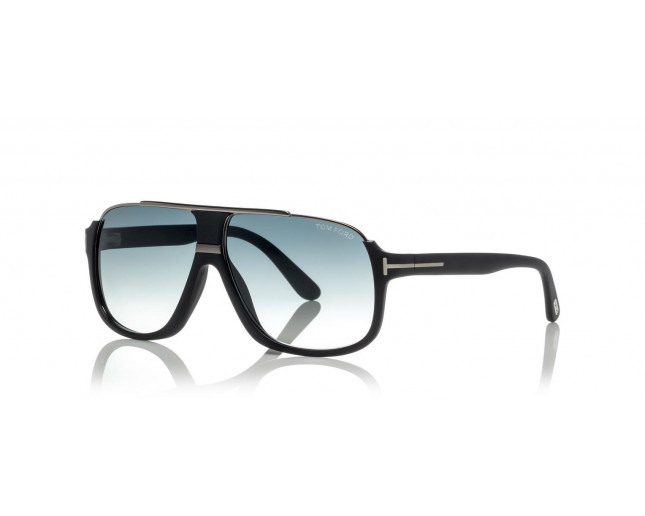 Tom Ford Eliott Matte Black Gradient Blue Lenses - TF0335 02W ICE -  Sunglasses - IceOptic