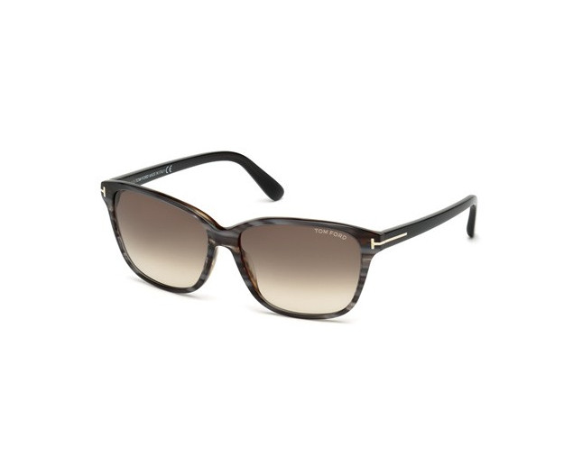 Tom Ford Dana Perl Grey Melange Brown Gradient Brown Lenses - TF0432 20F  ICE - Sunglasses - IceOptic