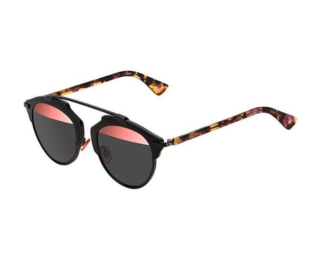 So real aviator sunglasses Dior Black in Plastic  17913278