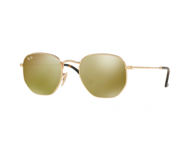 ray ban gold flash