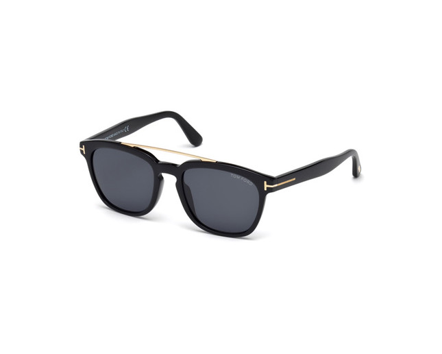 Tom Ford Holt Shiny Black Grey - TF0516 01A ICE - Sunglasses - IceOptic