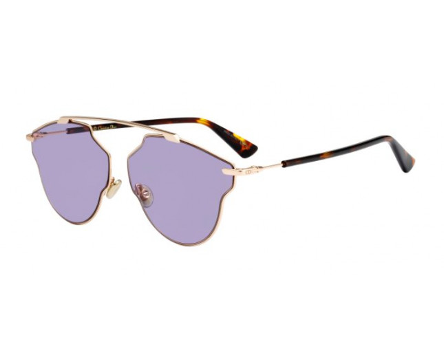 Dior DiorSoreal POP Gold Havana Purple Lenses  200585 06JU1  Sunglasses   IceOptic
