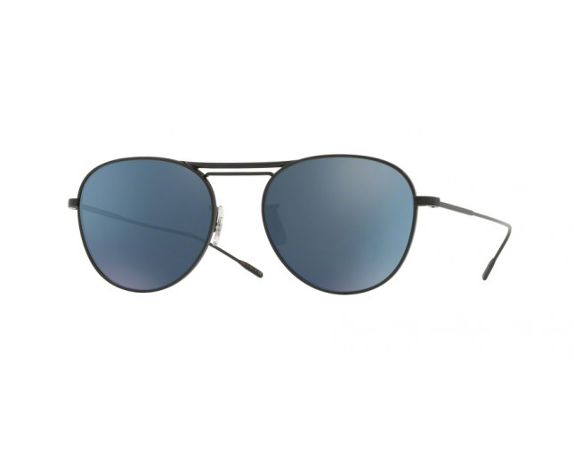 Oliver Peoples Cade Matte Black Teal Blue Mirror - OV1226S 55062W6 o -  Sunglasses - IceOptic