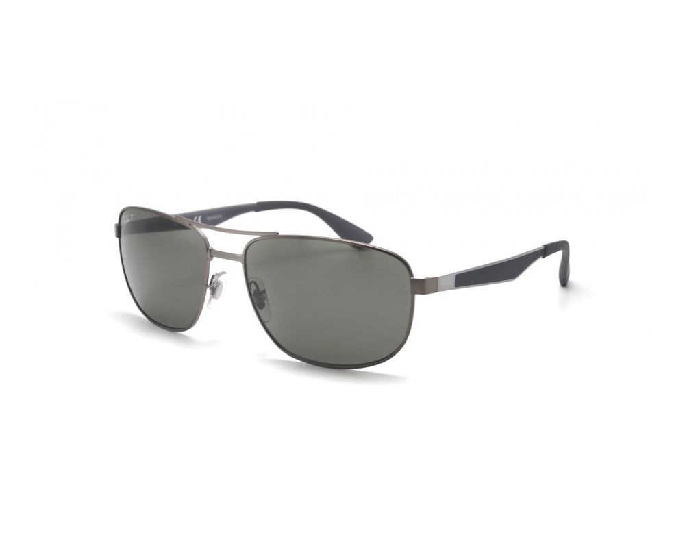 Ray Ban Rb3528 Matte Gunmetal Dark Green Polar Rb3528 029 9a Sunglasses Iceoptic