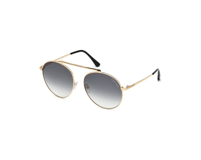 Tom Ford Simone-02 Shiny Gold Grey Smoke - TF0571 28B - Sunglasses -  IceOptic