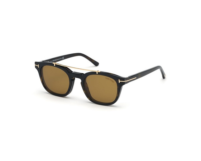Tom Ford TF5532-B Dark Havana +Clip Solaire - TF5532-B 52E - Eyeglasses -  IceOptic