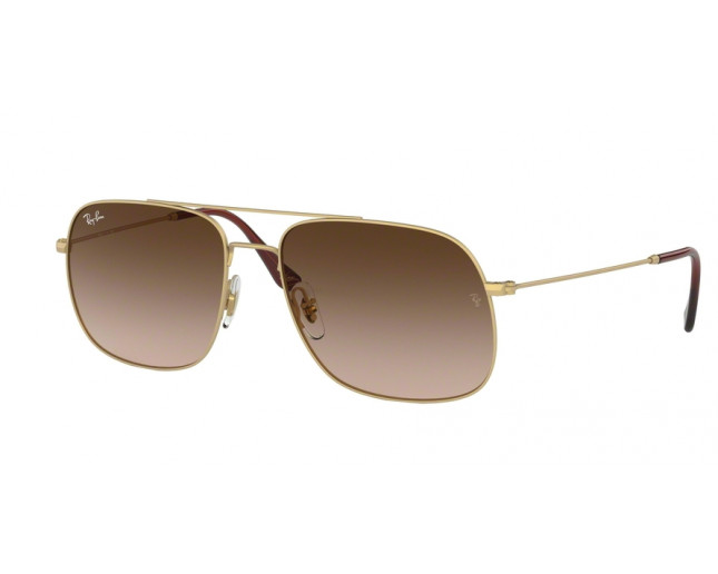 Ray-Ban RB3595 Andrea Rubber Gold Brown Gradient - RB3595 901313 ...