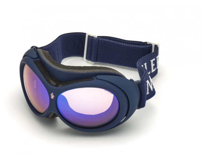 Moncler Masque de Ski ML0130 White Purple Photochromic lenses cat