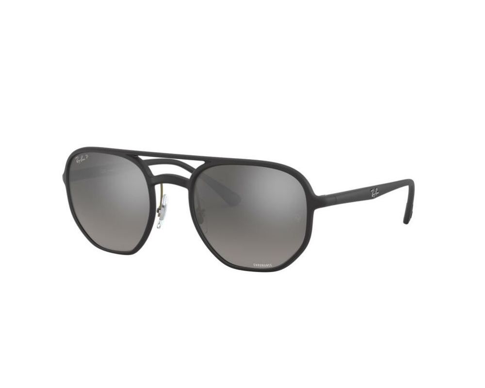 Ray Ban Rb4321ch Chromance Matte Black Grey Mirror Polarized Rb4321ch 601s5j Sunglasses Iceoptic