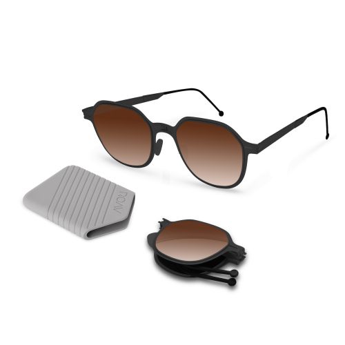 Roav Dean Matte Black Gradient Brown Polarized Lenses