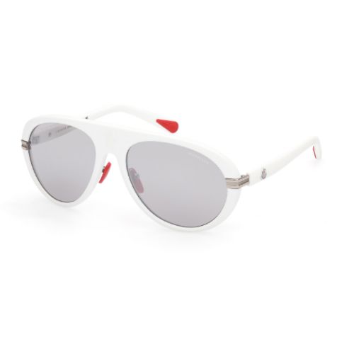 Moncler ML0240 Shiny White - Grey Mirror