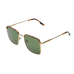 Komono Sun Laurent White Gold Havana Green Lenses