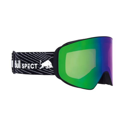 Red Bull Spect Masque de Ski Jam Matte Black White Rose Green Mirror Cat.2 Cloudy Snow Cat.2