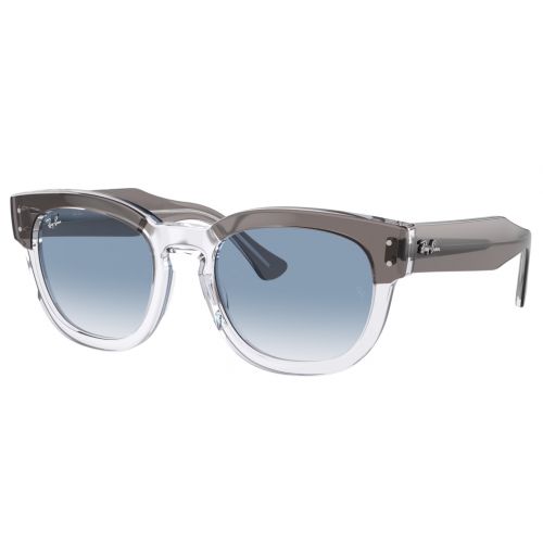 Ray-Ban Mega Hawkeye RB0298S Grey On Transparent - Clear Gradient Blue