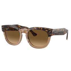 Ray-Ban Mega Hawkeye RB0298S Havana on Transparent Brown - Brown Gradient Polar