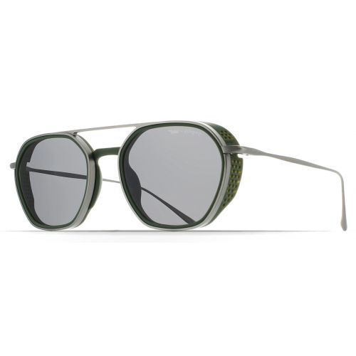 Brett Spitfire Sun Matte Green/Grey - Grey Polarized Lenses