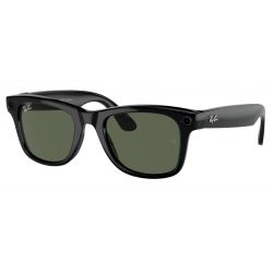 Ray-Ban Meta Wayfarer Shiny Black G15 Green Lens