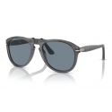 Persol 0649 Black - Light Blue Gradient Dark Blue Polarized Lenses Cat.3 Cat.3