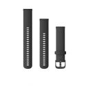 Garmin Bracelet Quick Release Black with Slate Hardware - 18mm