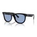 Ray-Ban Wayfarer Reverse Black Light Blue Lenses