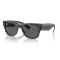 Ray-Ban Mega Wayfarer RB0840S Transparent Blue Brown Lens