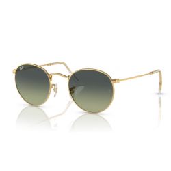 Ray-Ban Round Metal Rose Gold - Clear Gradient Blue