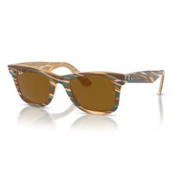 Ray-Ban Original Wayfarer Grey on Transparent - Blue Lenses 