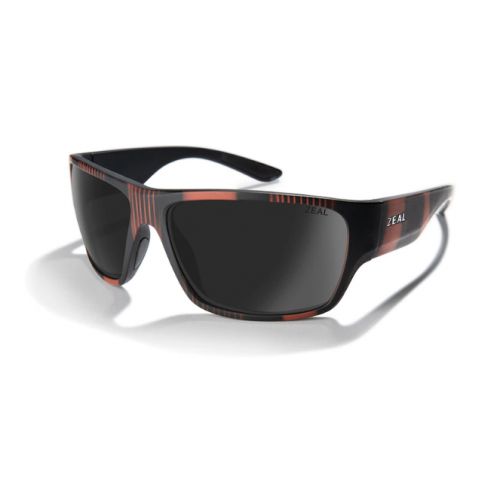 Zeal Optics Decker Black Mariner - Horizon Blue Polarized Lenses 