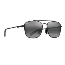 Maui Jim Piwai Asian Fit Matte Black/Grey - Neutral Grey Lenses