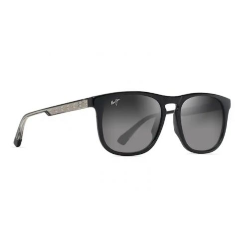 Maui Jim Kupaa Shiny Black Translucide Light Grey - Neutral Grey Lenses