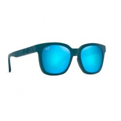 Maui Jim Honua Asian Fit Matte Petrol Blue - Blue Hawaii Lenses