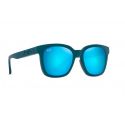 Maui Jim Honua Asian Fit Matte Petrol Blue - Blue Hawaii Lenses