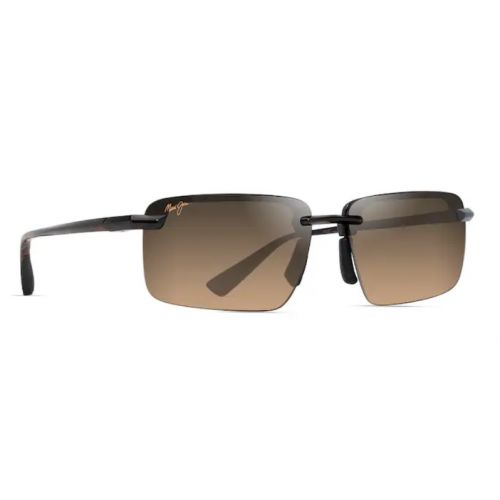 Maui Jim Laulima Shiny Translucide Dark Grey - Blue Hawaii Lenses 