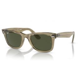 Ray-Ban Wayfarer Change Collection Photo Striped Grey - Green Lenses Cat.3