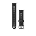 Garmin Bracelet Quick Release silicone Black/Slate Hardware 22mm