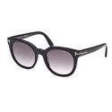 Tom Ford Moira Shiny Black - Grey Lenses