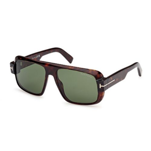 Tom Ford Turner Dark Havana - Green Lenses