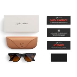 Ray-Ban Meta Headliner Matte Rebel Black Polar Brown