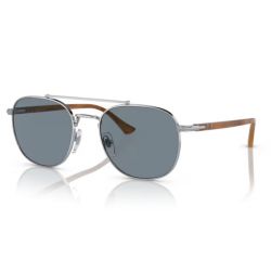 Persol 0PO1006S Silver - Light Blue Lenses Cat.2