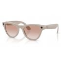 Ray-Ban Meta Skyler Shiny chalky gray - Gradient cinnamon pink Cat.1